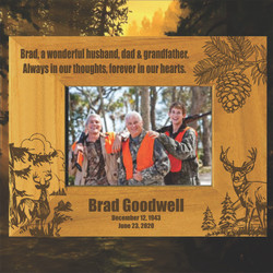 Deer Hunting Memorial Picture Frame Deer Hunting Memorial Picture Frame