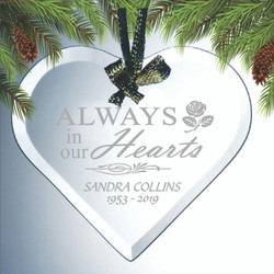 Always In My Heart Personalized Memorial Ornament Always In My Heart Personalized Memorial Ornament