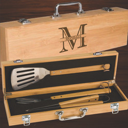 Monogram Personalized BBQ Tool Gift Set Monogram Personalized BBQ Tool Gift Set