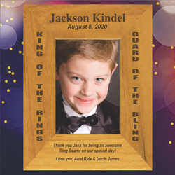 The King of the Rings, The Guard of the Bling, Ring Bear Personalized Picture Frame