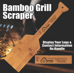 Custom Personalized Bamboo Grill Scraper  Custom Personalized Bamboo Grill Scraper