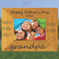 Grandpa's Catch Personalized Picture Frame - Father's Day, Any Occasion Grandpa's Catch Personalized Picture Frame - Father's Day, Any Occasion