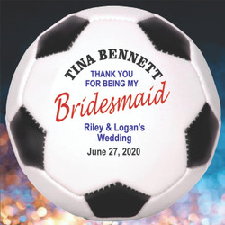 Bridesmaid Personalized Soccer Balls