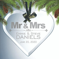 "Mr & Mrs" Heart Ornament "Mr & Mrs" Heart Ornament