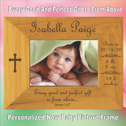 Every Good & Perfect Gift New Baby Personalized  Frame Every Good & Perfect Gift New Baby Personalized  Frame