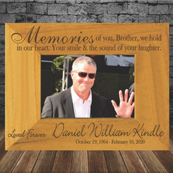 Memorial of Brother Memorial Picture Frame Memorial of Brother Memorial Picture Frame