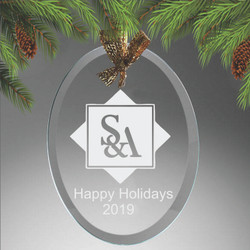 Oval Custom Logo Ornament Oval Custom Logo Ornament