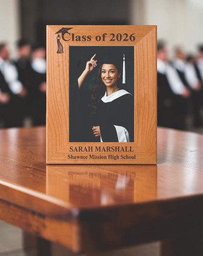 Custom created graduation frame