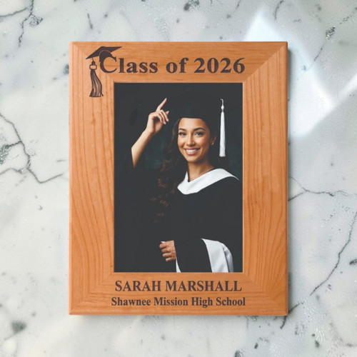 Custom created graduation frame