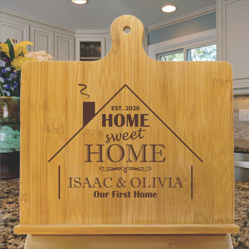 Bamboo Chef's Easel Personalized Realtor Closing Gift