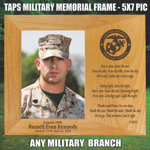 TAPS Personalized Military Memorial Picture Frame