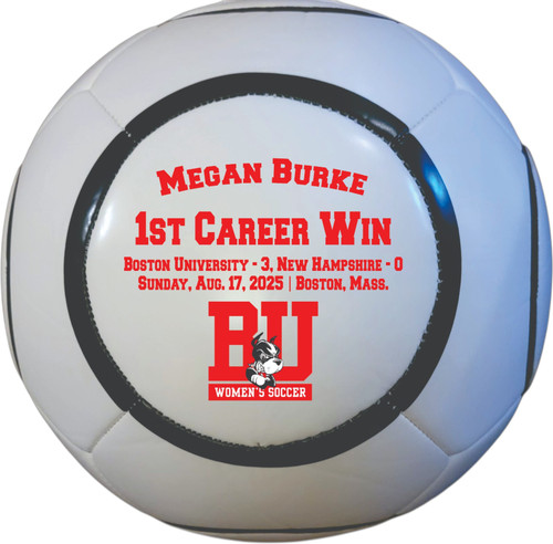 Front of soccerball with imprint example