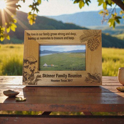 Personalized frame for family reunion