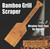 Personalized Bamboo Grill Scraper 2 Line Custom Text