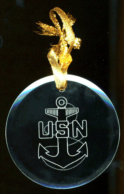 US navy holiday ornament