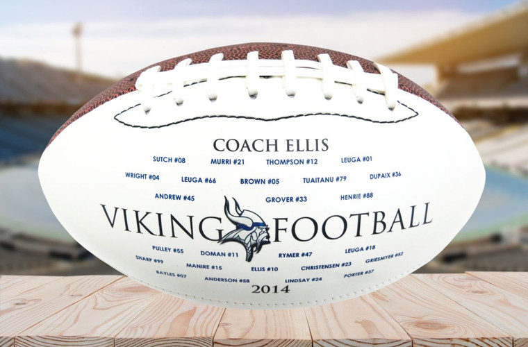 Personalized footballs make great coaches gifts showing the appreciation in one high quality long lasting gift.