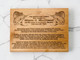 Custom Trophy Fish story Plaque.