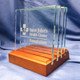 Custom Square Glass Coaster Set for St. John's Health Center