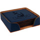 Navy blue leather coasters fit match your hard to compare blue paint. Navy blue leather coasters fit match your hard to compare blue paint.