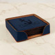 Navy blue leather coasters fit match your hard to compare blue paint.