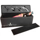 These black wine boxes engrave with a high contrast silver marking to really make your logo or customization POP! These look great with any decor. These black wine boxes engrave with a high contrast silver marking to really make your logo or customization POP! These look great with any decor.