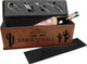 Our dark brown leatherette boxes have a very rustic feel that looks great . Our dark brown leatherette boxes have a very rustic feel that looks great .