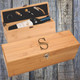 Personalized Bamboo Wine Box Gift Set Personalized Bamboo Wine Box Gift Set
