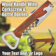 Wine Tool Corkscrew & Bottle Opener - Any Text, Logo