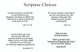 Bible Verse Choices Bible Verse Choices