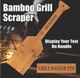 Personalized Bamboo Grill Scraper 
