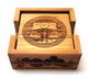 Eco friendly personalized bamboo coasters are made from a renewable resources. Eco friendly personalized bamboo coasters are made from a renewable resources.