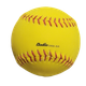 Backside of the softball showing BADEN logo