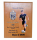 Straight view of full color sports plaque for scoring accolades.  Straight view of full color sports plaque for scoring accolades.