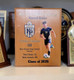 Custom printed color plaque
