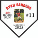 Ryan Sanders 40th Home run, date March 12,  2025