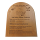 Arch Top Plaque