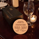 Tanned Leather Custom Coaster