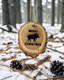 Holiday log style ornaments