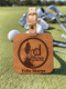 Personalized wood bag tags laser engraved with your company, team, or school logo and special text make great corporate gifts, prizes and giveaways for your next tournament. 