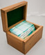 This Personalized Business Card Box is a perfect desk accessory designed to hold and display business cards.