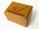 This Custom Business card box is engraved with a golf club about to hit a ball.  