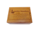  This personalized hinged-box is designed to hold a variety of items such as golf balls. 