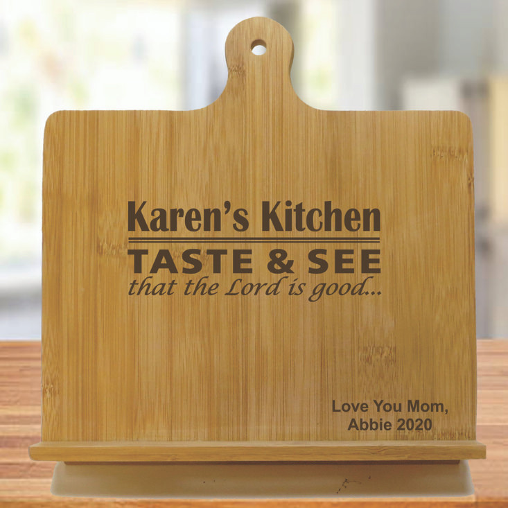 Taste And See That The Lord Is Good Personalized Chef's Easel