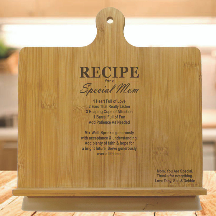 Recipe For A Special Mom Personalized Chef's Easel