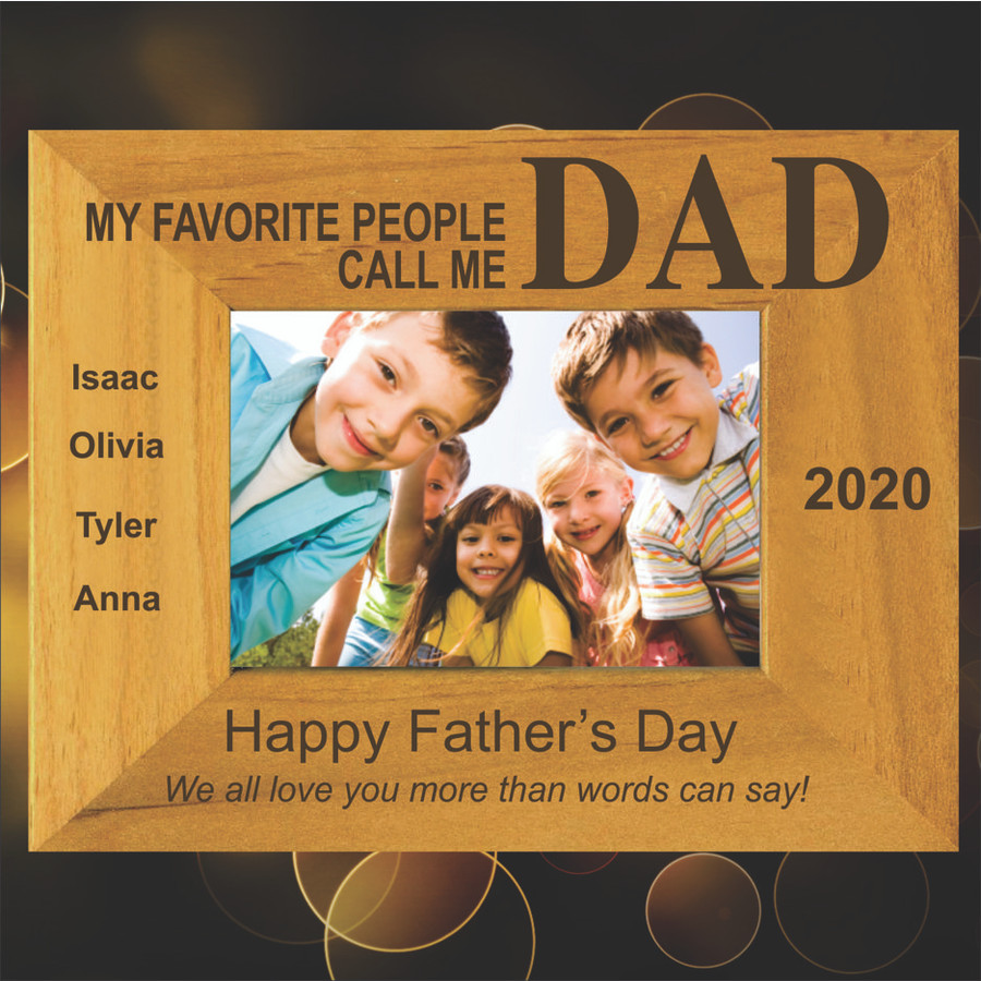 My Favorite People Call Me Dad Personalized Picture Frame My Favorite People Call Me Dad Personalized Picture Frame