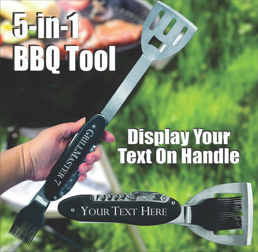 Personalized 5-in-1 BBQ Tool