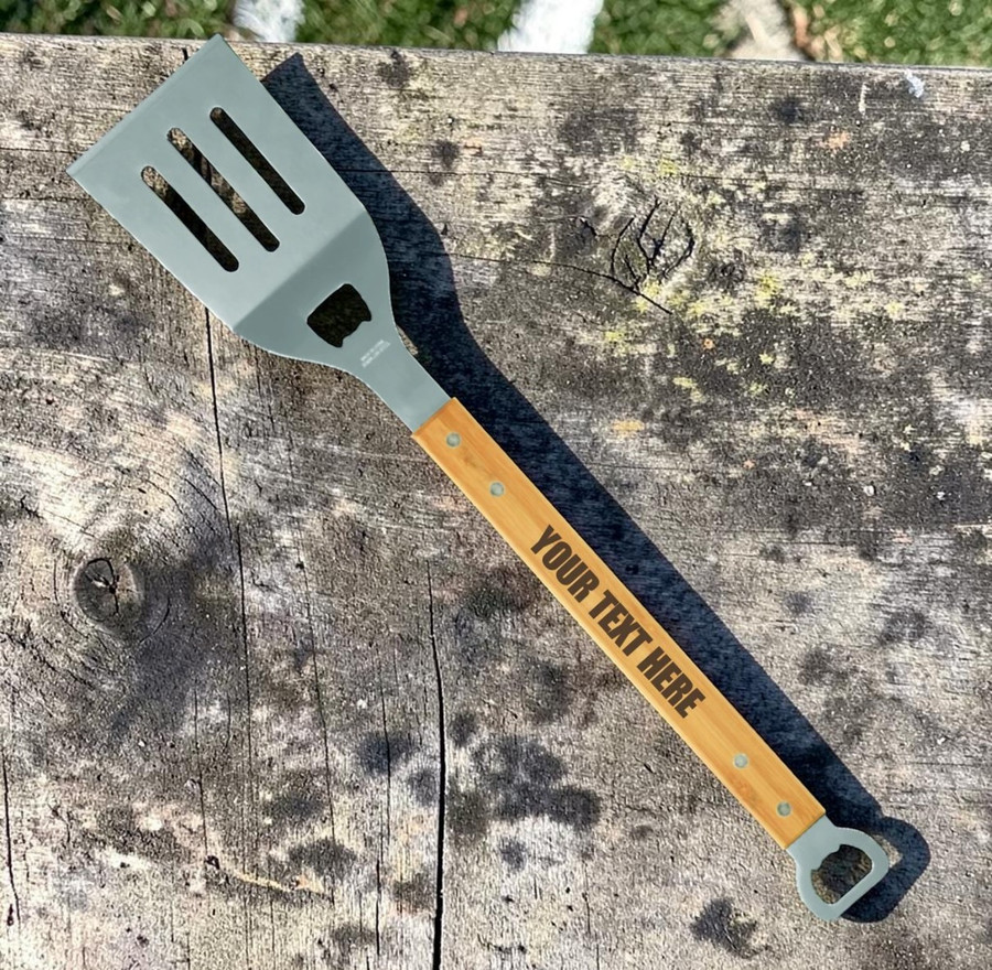 Bamboo BBQ Spatula with Bottle Opener