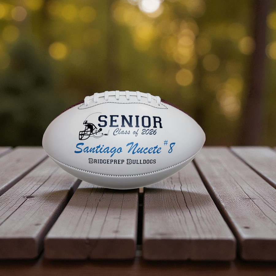 Photo of an example Senior night football for bridgeprep bulldogs.