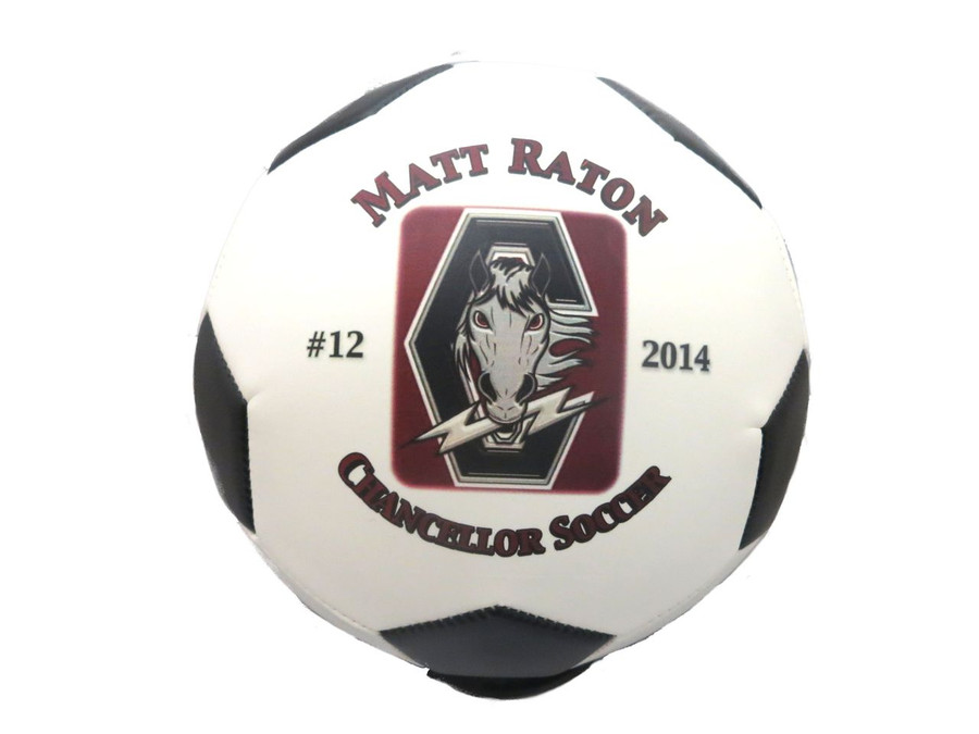 Custom Full size Soccer Ball with Team Logo Player Name and Number