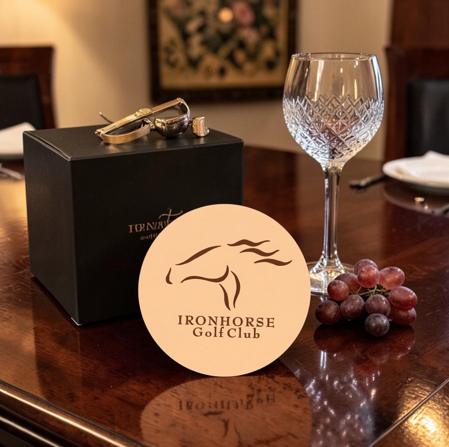 Tanned Leather Custom Coaster